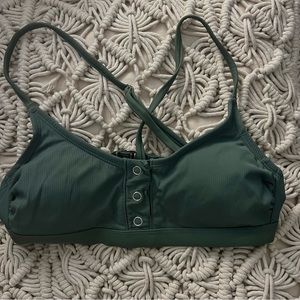 OLIVE GREEN BATHING SUIT TOP